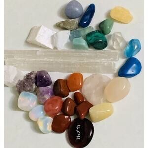 35 Pcs Natural Untreated Multi-Color Mixed Cab Loose Gems Wholesale Lot